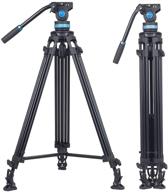 🎥 sirui video tripod am-25s: professional heavy duty tripod with fluid head - 74.8”, universal platform, handle for tilting and panning - 22.0lb load capacity, 1/4” and 3/8” screws logo