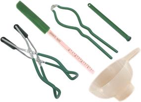 img 2 attached to 🥫 Green Granite Ware Canning Tool Set - 5-Piece Kit