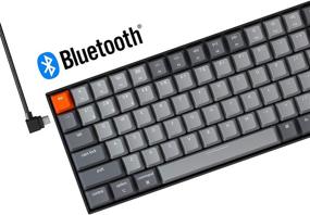 img 2 attached to 🔑 Keychron K4 Wireless Mechanical Gaming Keyboard - Version 2: Gateron Blue Switch, 100 Keys, White LED Backlight, USB C Wired/Wireless, Bluetooth Computer Keyboard for Mac Windows PC Gamer