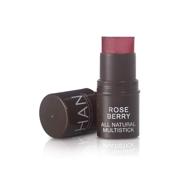 han skincare cosmetics organic multistick, rose berry shade, enriched with shea and argan oil, 0.20 oz - all-natural beauty enhancement logo