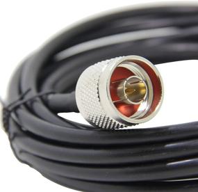 img 2 attached to 🔌 10ft Ultra Low Loss Coaxial Extension Cable, Ancable N Male to RP-SMA Male Connector, Ideal for Yagi TP-Link 2.4GHz Omni Antenna, APs, WiFi, ALFA Extender/Transceiver/Repeater/Router/Amplifier