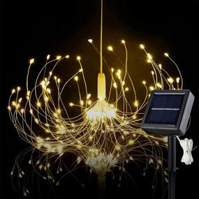 img 4 attached to HEJOR Solar Starburst Light: 180 LEDs for Party Garden Patio - Indoor/Outdoor Hanging Decorative Lights