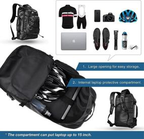 img 1 attached to 🚲 Rhinowalk Bike Bag Pannier Set: Versatile 3-in-1 Cycling Accessory for Bicycle Cargo, Laptop, and More