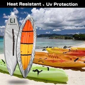 img 2 attached to LIBZAKI 300D Kayak Cover Accessories - Waterproof & UV Protected SUP Paddle Boards Cover for Indoor Use