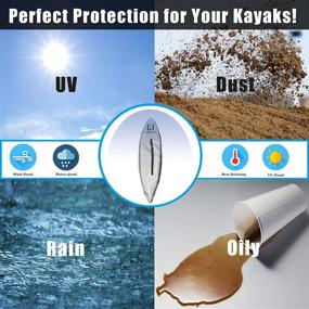 img 1 attached to LIBZAKI 300D Kayak Cover Accessories - Waterproof & UV Protected SUP Paddle Boards Cover for Indoor Use