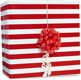img 1 attached to 🎁 Amscan Red Stripe Jumbo Gift Wrap, 16 feet by 30 inches