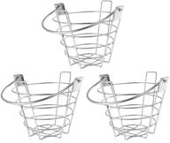 🏌️ crown sporting goods golf range baskets - small metal ball carrying buckets: convenient steel wire practice container with handle - holds 50 balls logo