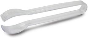 img 3 attached to 🍴 12-Count Mini Clear Plastic Tongs for Versatile Usage and Easy Handling