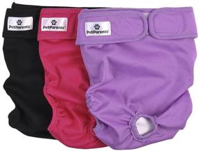 img 4 attached to 🐶 Pet Parents Washable Dog Diapers (3 Pack) - Durable Diapers for Dogs, Premium Female Dog Diapers - Shop Now!