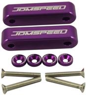 🚗 jdmspeed purple anodized hood spacer riser - 3/4" replacement for honda civic, crx, del sol, acura integra logo
