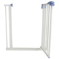 🐾 top-rated heavy duty easy open walk-thru steel safety gate - perfect for pets! logo