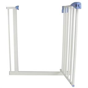 img 4 attached to 🐾 Top-Rated Heavy Duty Easy Open Walk-Thru Steel Safety Gate - Perfect for Pets!