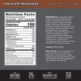 img 3 attached to 🍫 Optimized BSN SYNTHA-6 EDGE Protein Powder with Hydrolyzed Whey, Micellar Casein, and Milk Protein Isolate, Low Sugar, Rich Chocolate Milkshake Flavor, 24g Protein, 48 Servings (packaging may vary)