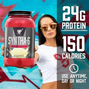 img 2 attached to 🍫 Optimized BSN SYNTHA-6 EDGE Protein Powder with Hydrolyzed Whey, Micellar Casein, and Milk Protein Isolate, Low Sugar, Rich Chocolate Milkshake Flavor, 24g Protein, 48 Servings (packaging may vary)