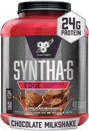 🍫 optimized bsn syntha-6 edge protein powder with hydrolyzed whey, micellar casein, and milk protein isolate, low sugar, rich chocolate milkshake flavor, 24g protein, 48 servings (packaging may vary) logo