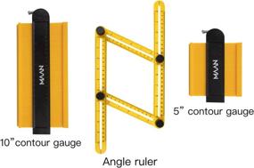 img 2 attached to 🔍 Woodworking Contour Gauge with Lock for Precise Shape Replication