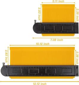 img 1 attached to 🔍 Woodworking Contour Gauge with Lock for Precise Shape Replication