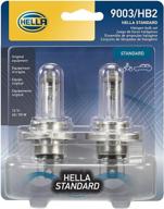 💡 hella 9003tb standard halogen bulbs: bright 12v, 60/55w illumination logo
