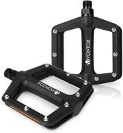 v vontox 9/16 inch mountain bike pedals: lightweight nylon fiber platform pedals for bmx mtb, non-slip & durable [1pair] logo