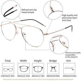 img 3 attached to 👓 Очки DONGDI с блокировкой синего света: рамка из титанового металла, антибликовый фильтр, легкие компьютерные игровые очки для мужчин и женщин