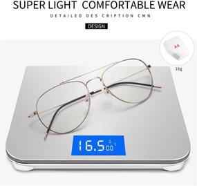 img 2 attached to 👓 Очки DONGDI с блокировкой синего света: рамка из титанового металла, антибликовый фильтр, легкие компьютерные игровые очки для мужчин и женщин