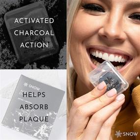 img 3 attached to 🌱 SNOW Mint Flavored Eco Friendly Vegan Activated Charcoal Teeth Whitening Floss | 52 Yards Organic Bamboo Floss | Reduce Waste with Compostable Dental Floss