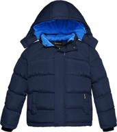 🧥 highly visible and warm: wantdo cotton padded hooded reflective boys' jackets & coats logo