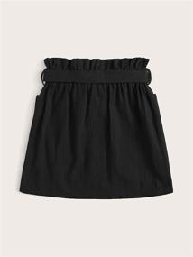 img 3 attached to 👚 SOLY HUX Girl's Button Pocket Belted Clothing