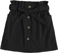 👚 soly hux girl's button pocket belted clothing logo