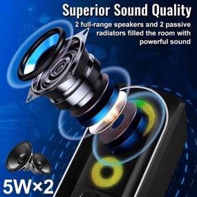 img 3 attached to 🔊 RGB Gaming Speakers, NJSJ H158 - USB Powered 10W Stereo Desktop Speaker with Volume Control, 3.5mm Aux Multimedia Speaker for PC/Laptop/Tablet/Cellphone/Projectors/Monitor - Wired Computer Speakers