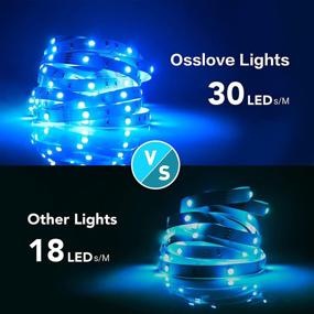 img 3 attached to 🎄 32.8ft RGB LED Strip Lights for Bedroom & Home Decoration - Color Changing, DIY Mode, with Remote Control - Perfect for Christmas, 2 Rolls of 16.4ft Included!