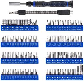 img 3 attached to Precision Electronic Screwdriver Set - Professional Computer Repair Kit with 112 Magnetic Bits 🔧 for Cell Phone, PC, MacBook, Laptop, PS4, Xbox, Nintendo, Ring Doorbell, and Small Technical Tool Repairs