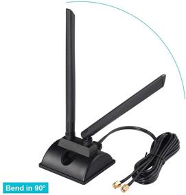 img 2 attached to 📶 Bingfu 4G LTE Antenna: Powerful Magnetic Base 6dBi SMA Male Antenna for Fast and Reliable Connectivity with 4G LTE Wireless CPE Router, Cellular Gateway, and More!