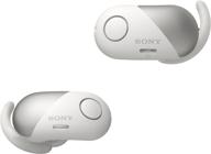 sony wf-sp700n/w true wireless splash-proof noise-cancelling earbuds with built-in microphone (white) logo