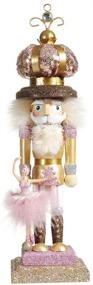 img 3 attached to 👑 Hollywood Ballet and Crown Nutcracker by Kurt S. Adler: Stunning 14-Inch Multi-Colored Collectible