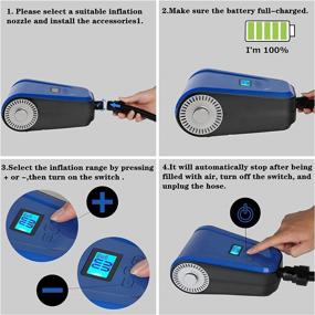 img 1 attached to High Pressure SUP Air Pump Compressor Inflator - 20 PSI, Auto-Off, 12V DC Car Connector - Ideal for Inflatable Stand Up Paddle Boards, Boats, Kayaks, Tents