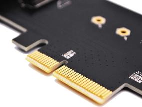 img 1 attached to EZDIY-FAB M.2 PCIe Adapter Card for PCIe 4.0 x4 Slots (Supports M.2 PCIe 22110, 2280, 2260, 2242 SSDs)