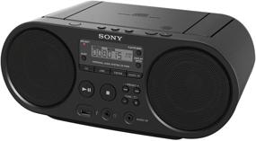 img 1 attached to Experience Ultimate Music Enjoyment with Sony CD Boombox ZSPS50B.CED - USB Playback & Audio Input Included!