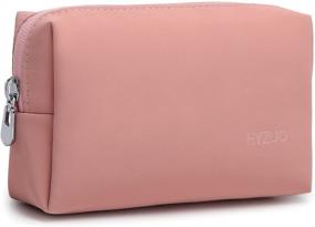 img 4 attached to 🎒 HYZUO Portable Organizer Bag for Laptop, Electronics Accessories & Power Bank Storage - Adapter, Cables, Charger, Mouse, Cellphone, Earbuds, SSD, HDD - Pink