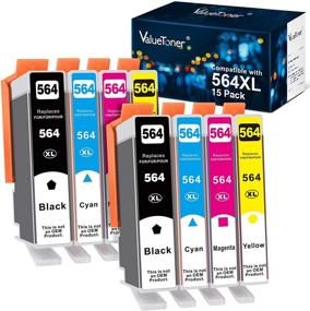 img 4 attached to 🖨️ Valuetoner 564XL Ink Cartridge Replacement for HP Photosmart & Officejet Printers - 8-Pack