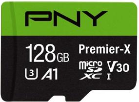 img 4 attached to 💽 PNY 128GB Premier-X Class 10 U3 V30 microSDXC Flash Memory Card - 100MB/s, U3, V30, A1, 4K UHD, Full HD, UHS-I, Micro SD
