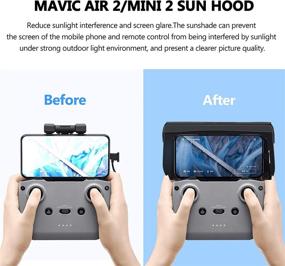 img 1 attached to ✈️ Enhance Your Flying Experience with STARTRC DJI Mini 2/Mavic Air 2/DJI Air 2S Sun Hood Sunshade for 4.4-7.1inch Smartphone Screen