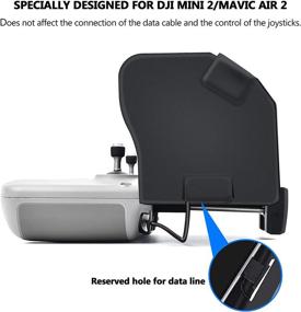 img 3 attached to ✈️ Enhance Your Flying Experience with STARTRC DJI Mini 2/Mavic Air 2/DJI Air 2S Sun Hood Sunshade for 4.4-7.1inch Smartphone Screen