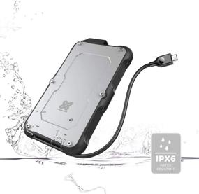 img 3 attached to Titanium One Portable External SSD 1TB - Waterproof, Dustproof, Shockproof! 🔒 USB 3.2 Gen 2 for PC, Laptop, Mac, Android & Game Console