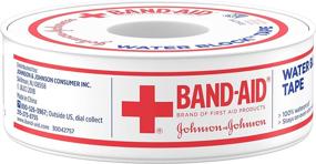 img 3 attached to 🩹 Band-Aid Brand Water Block Waterproof Self-Adhesive Tape - Durable Wound Care, Firmly Secures Bandages | 1/2 Inch x 10 Yards