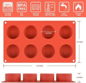 img 3 attached to 🍪 Versatile Round Cylinder Chocolate Cookie Mold Silicone - Ideal for Candy, Chocolate Pieces, and Cookie Covers