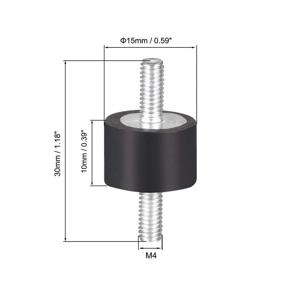 img 3 attached to Uxcell Rubber Vibration Isolator Absorber Power Transmission Products