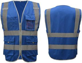 img 3 attached to Visibility Reflective Pockets Construction Workwear