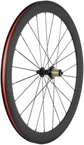 img 1 attached to 🚴 High-Performance Queen Bike 50mm Carbon Fiber Road Bike Clincher Wheelset for 700c Racing Bikes