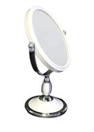🔍 2x magnification dual-sided oval all-purpose makeup mirror for dresser tabletop use logo